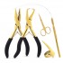 My Hair Tools Pro Hair Extension Tools Kit Gold - Multi Purpose