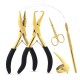 My Hair Tools Pro Hair Extension Tools Kit Gold - Multi Purpose