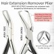 Silver My Hair Tools Pro Extension Kit, Extensions Remover Pliers set, Micro Beads Pulling Hook & Microbead Loop Tool Stainless Steel