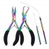 My Hair Tools Pro Extension Kit, Extensions Remover Pliers set, Micro Beads Pulling Hook & Microbead Loop Tool Stainless Steel