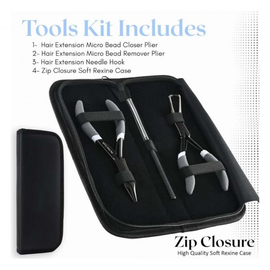 Microbead tool kit all in one in black gray