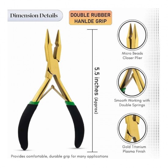 Microbead tool kit all in one in golden black