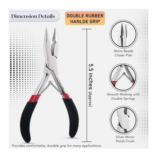 Microbead tool kit all in one in silver black