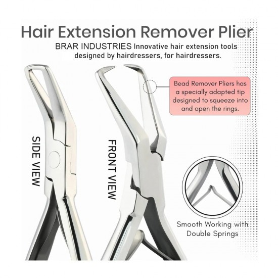 Silver Professional Hair Extension Tools Kit