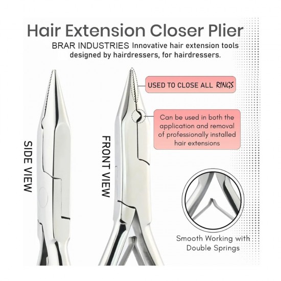 Silver Professional Hair Extension Tools Kit