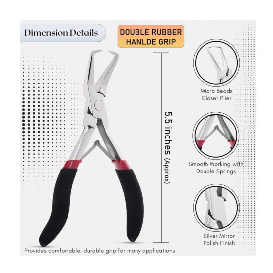 Silver Professional Hair Extension Tools Kit