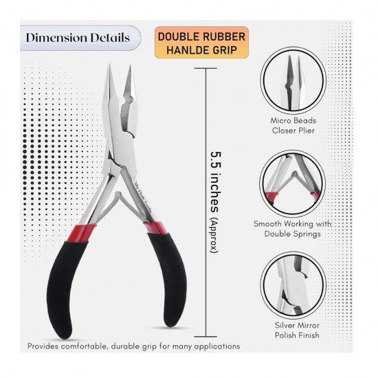 Silver Professional Hair Extension Tools Kit