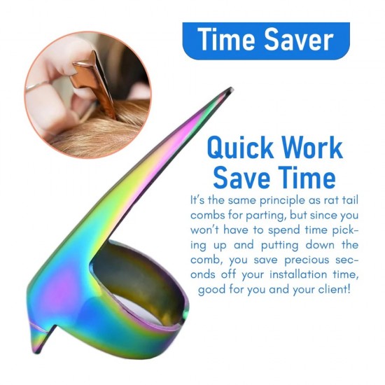 Rainbow Professional Hair Extension Tools Kit