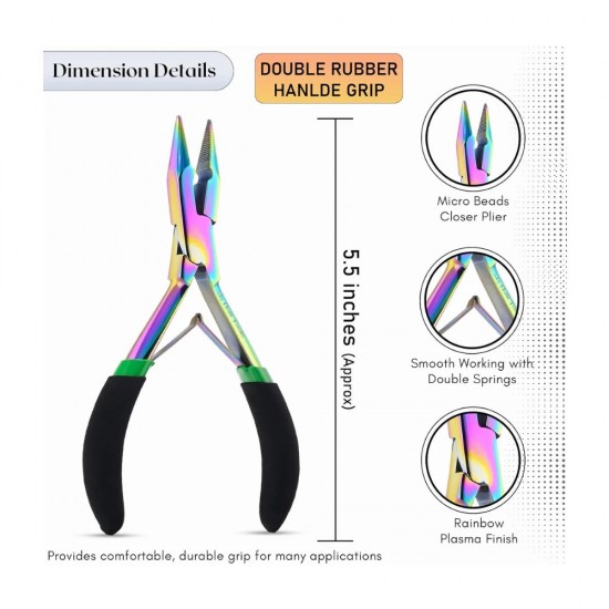 Rainbow Professional Hair Extension Tools Kit