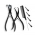 Hair Extension Tapin plier with comb and clips