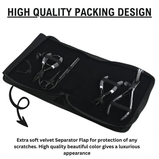 All in one Hair extension tools Plier's kit | Tape in Plier | 3 Hole Micro Beads & Nano Rings Plier