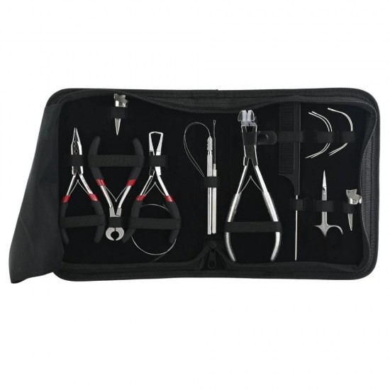 Hair extension tools including | Tape in Extension Plier |Loop & Crochet Hook