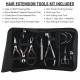 Hair extension tools including | Tape in Extension Plier |Loop & Crochet Hook