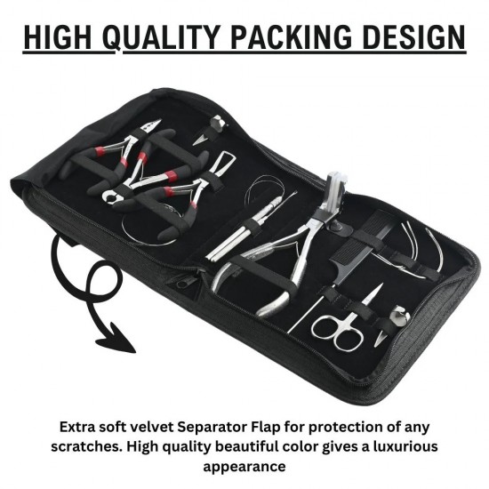 Hair extension tools including | Tape in Extension Plier |Loop & Crochet Hook