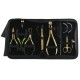Hair extension tools including | Tape in Plier | Precision Hair Parting Tool in gold color