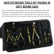 Hair extension tools including | Tape in Plier | Precision Hair Parting Tool in gold color
