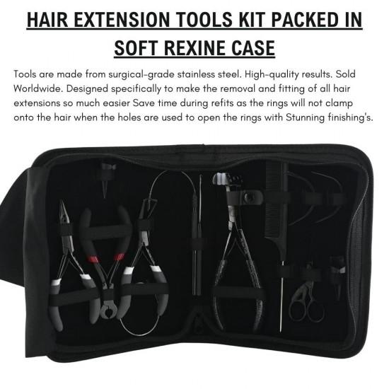 Hair extension tools Black color Tape in Plier | Micro Beads Remover Pliers