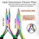 My Hair Tools Pro Extension Kit, Extensions Remover Pliers set, Micro Beads Pulling Hook & Microbead Loop Tool Stainless Steel